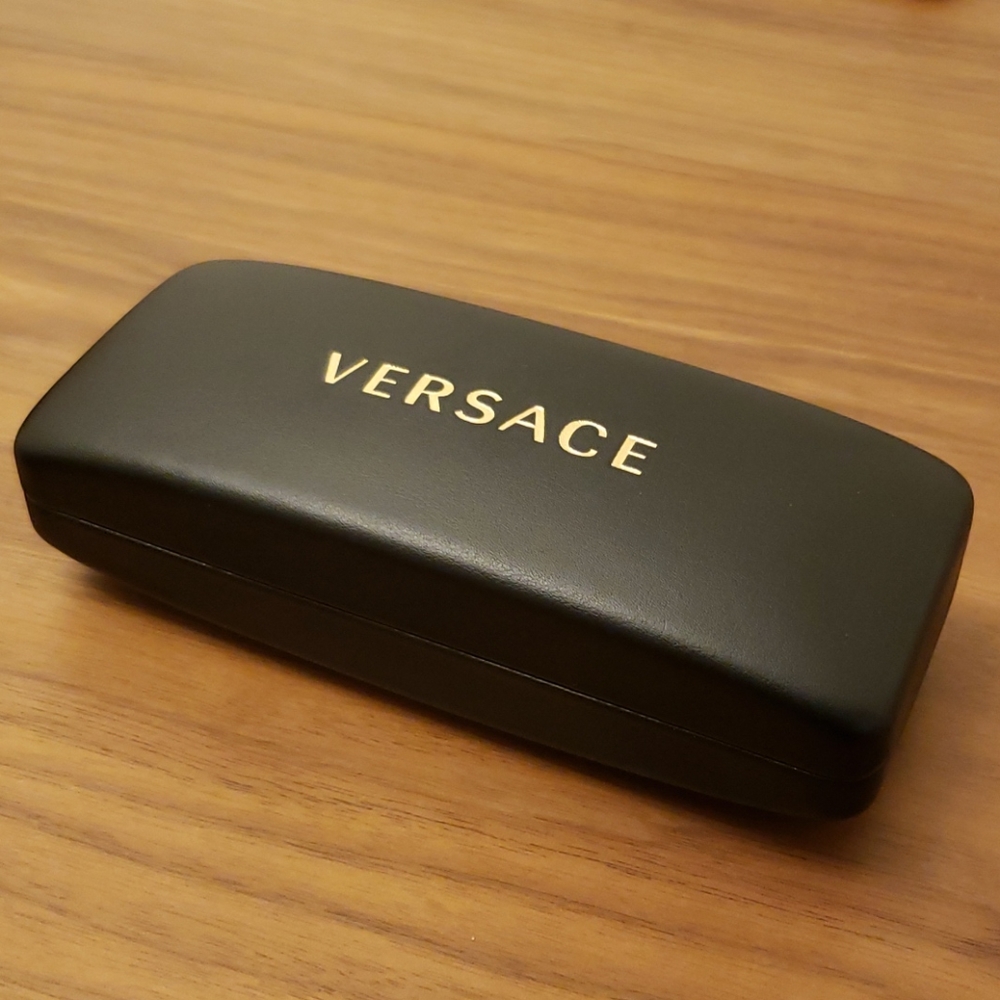 Versace Black Rose Mirror Sunglasses